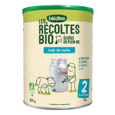 Sữa chua BLEDINA RECOLTES BIO 1-2-3, sản phẩm chất lượng không cần bảo quản lạnh.